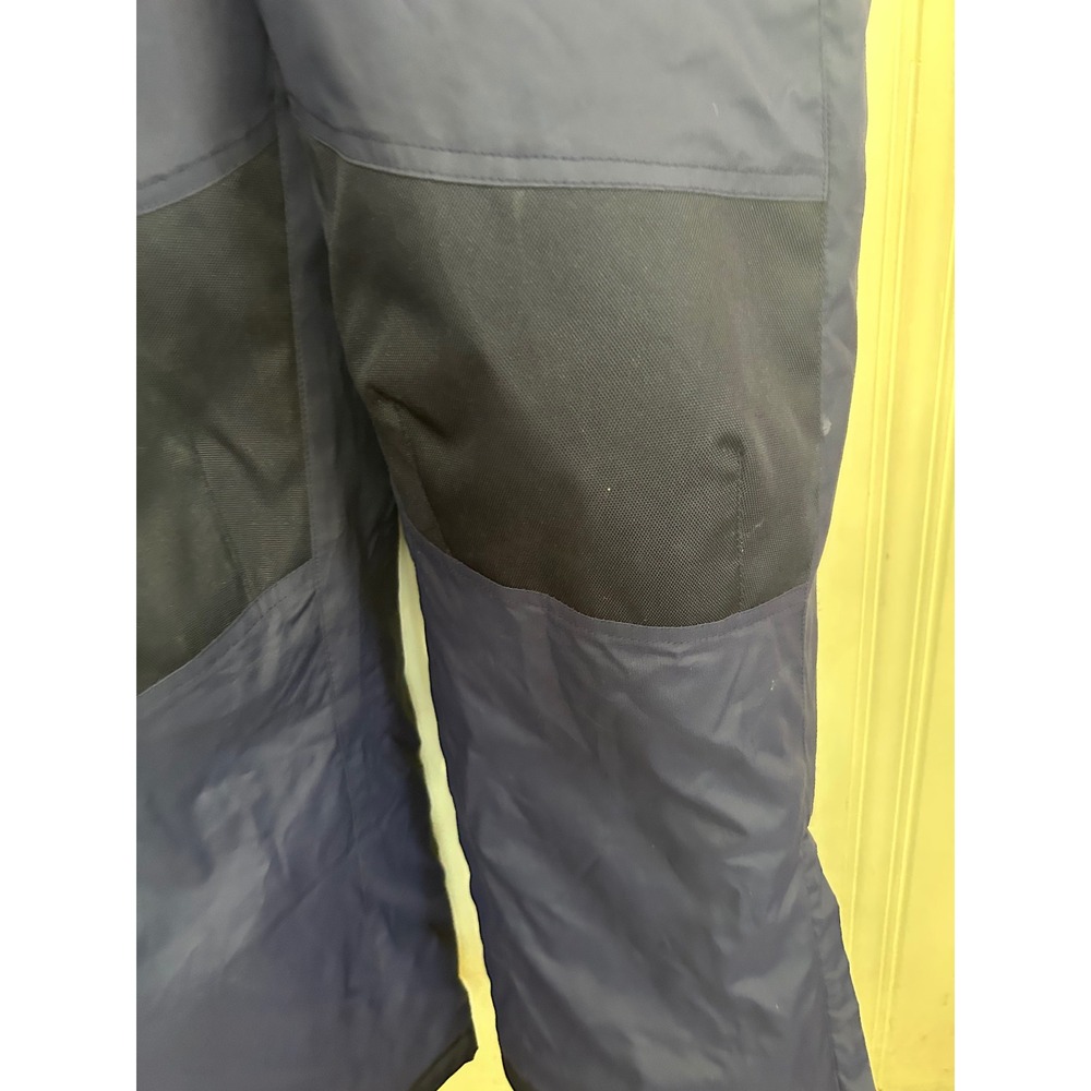 LL Bean Kids Navy Blue Cold Buster Bibs Ski Pants Sz 14 Reinforced Insulated - Picture 5 of 8